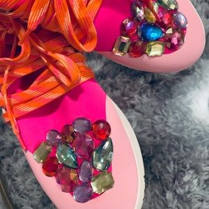 Jeweled Toe Sneakers